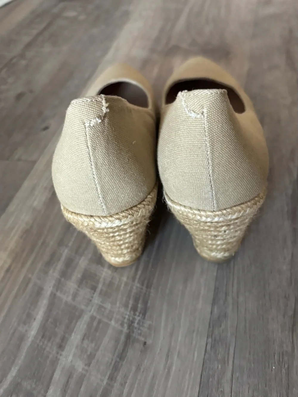 Viscata Barcelona Women's Tan Canvas Espadrille Wedge 39
